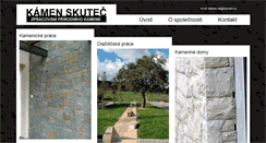 Desktop Screenshot of kamenskutec.cz